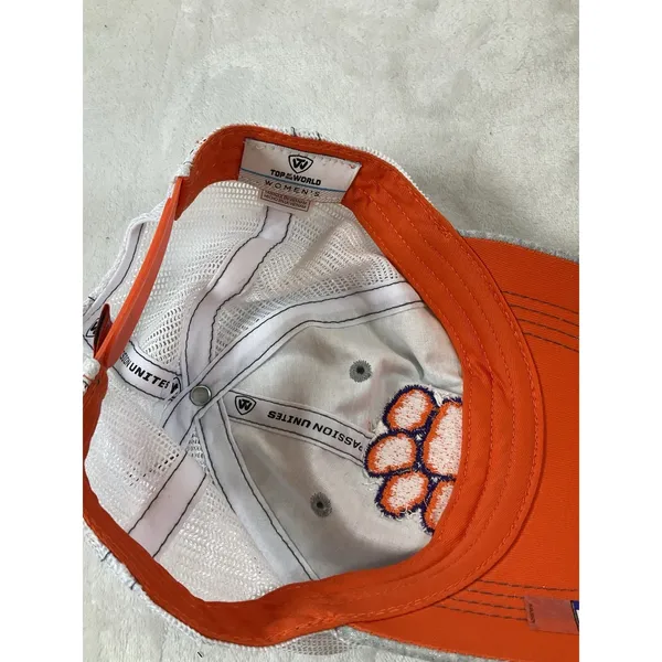 Clemson Tigers Top of the World Trucker Snapback Hat‎ Ladies Silver Sparkle NWT - Image 8