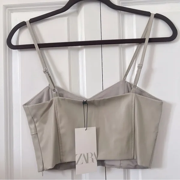 Zara Beige Crop Top - Image 5