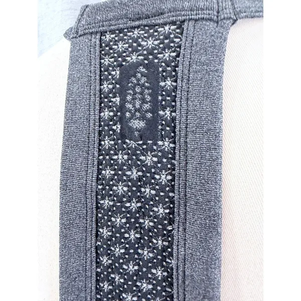 NWT FP Movement Black Snowflake Halter Tank Top Holiday Après Ski XL - Image 4