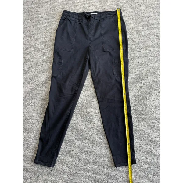 Maurice's Womens Black Cargo Jogger Pants‎ Size L Regular Utility Drawstring Stretch - Image 5