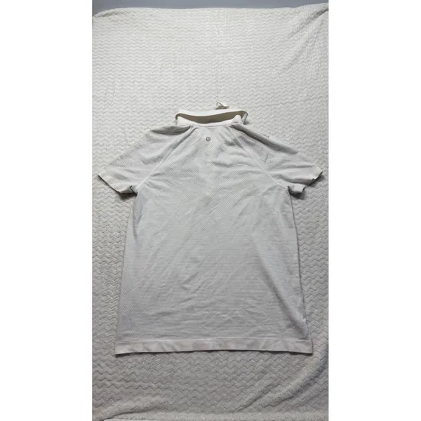 Lululemon F1 Miami Grand Prix Swiftly Tech Short Sleeve Polo White Silver 10 - Image 6