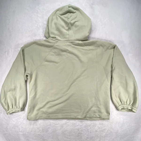 Madewell Hoodie Pullover Sweatshirt Pouch Pocket Balloon Sleeve‎ Green L - Image 8