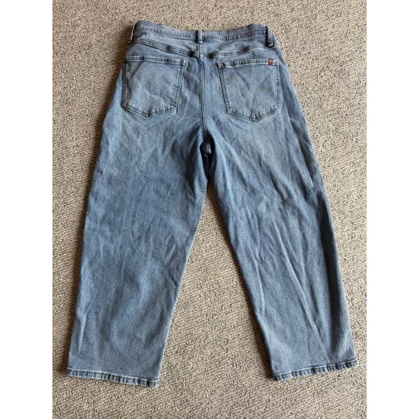 Jessica Simpson Womens High Rise Wide Barrel Leg Jeans‎ Blue Denim Size 10 - Image 2