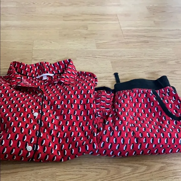 Victoria’s Secret Red penguin pajamas size small - Image 2