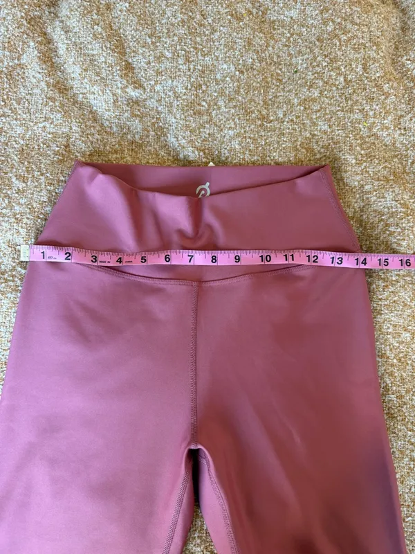 NEW Peloton Solid Flex Leggings Pink‎ Activewear Workout Gym Cycling Pants NWT - Image 6