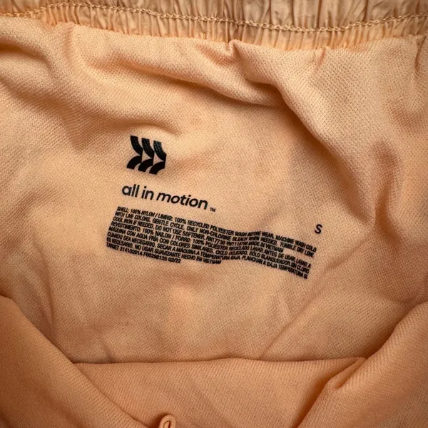 All in Motion‎ Peach Running Shorts Women's Size S Athletic Workout Gym Active - Image 2