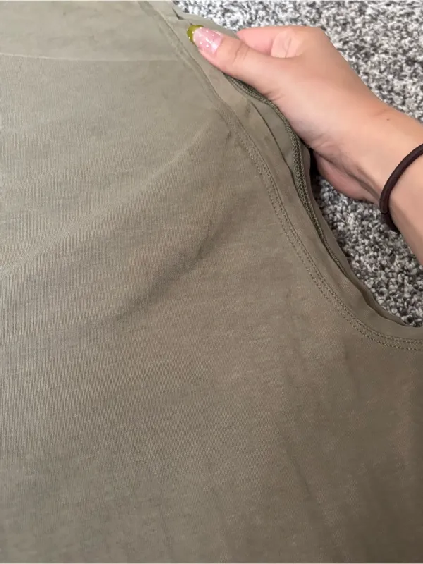 Lululemon Sleeveless Crewneck Tank Top - Olive Green - Image 5