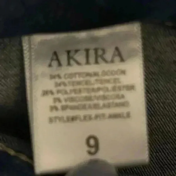 Akira Women's High Rise‎ Skinny Jeans Sparkle Rhinestone Blue Size 9 - Image 12