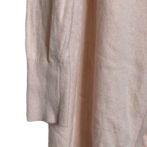 Ann Taylor Loft Womens Open Sweater‎ Cape Size Small Peach Wool Blend LS - Image 3
