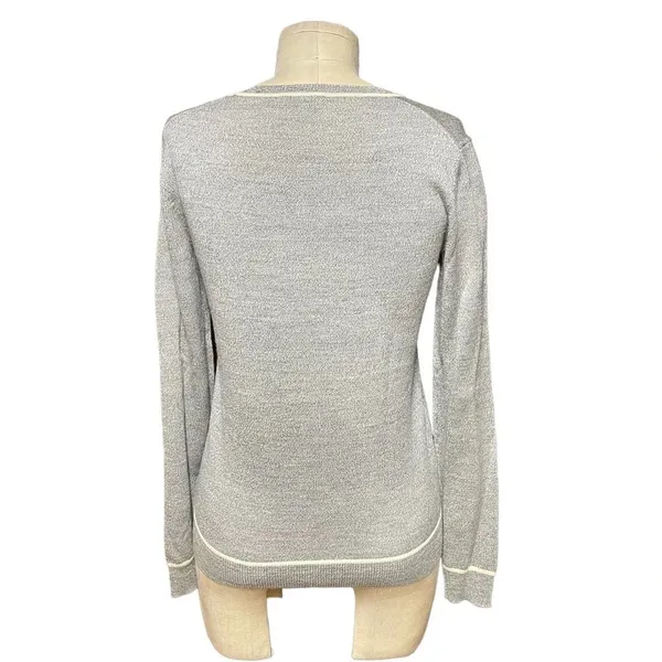 Theory Jaidyn Soft Luster Merino Wool Sweater in‎ Heather Gray Size XS - Image 5