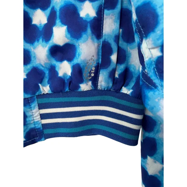 FP‎ Movement Free People Top Seed Blue White Tennis Cropped Bomber Jacket Small - Image 5