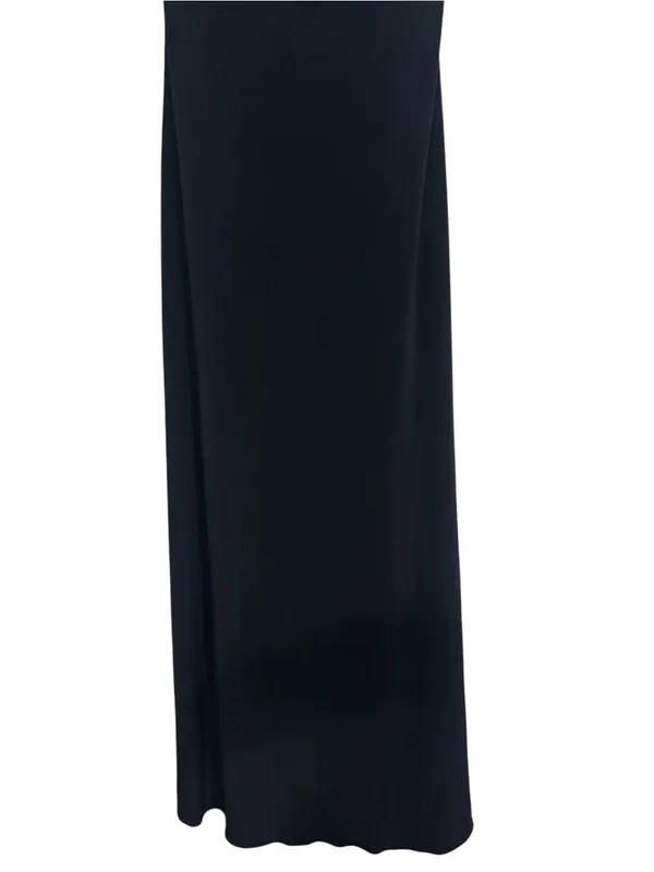 Laundry by Shelli Segal Black Maxi Halter Dress Embellished Gown size 8 - Image 6