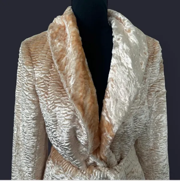 Cache cream jacket with tie belt size 6 - Image 3