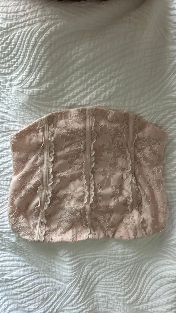 Altar'd State light pink corset zip up - Image 2