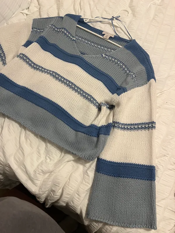 Blue Stripe Sweater  - Image 2