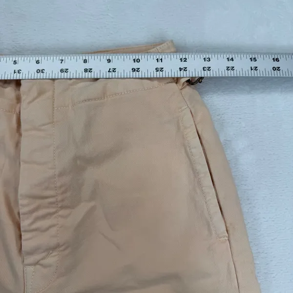 Mother‎ The Manhattan Wide Leg Pants Peach Cotton Lyocell High Rise Sz 23 NOTE - Image 6