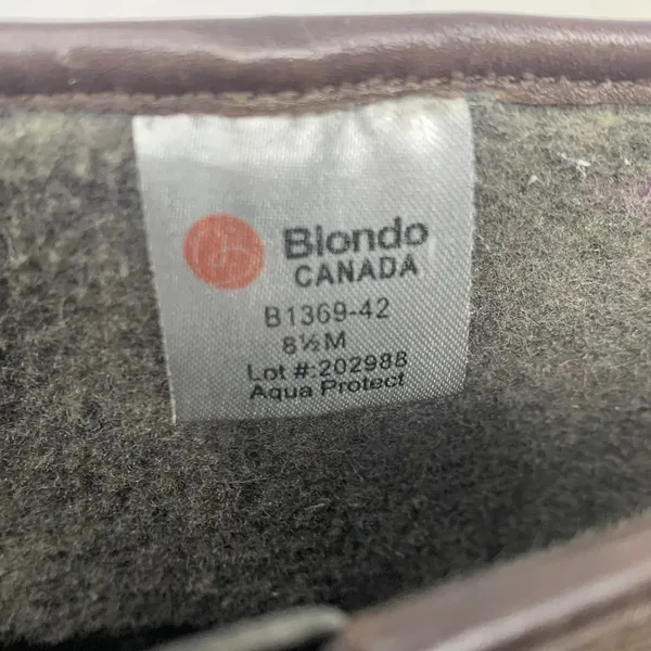 Blondo Brown‎ Waterproof Buckle Accent Chelsea Heel Boots Size US 8.5 - Image 11