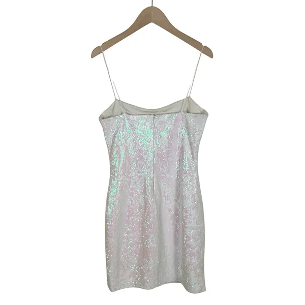 Likely Reese Sleeveless Mini Dress in Iridescent Sequin Size 2 - Image 3