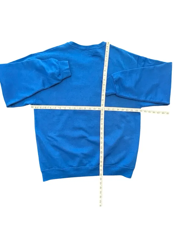 Disney Donald Duck College DD crewneck Sweatshirt 90s academia streetwear L - Image 5