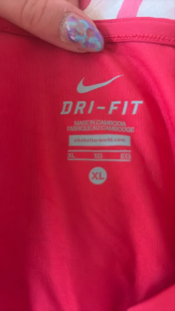 Pink Dri-Fit Nike Top for tennis women XL - Image 4
