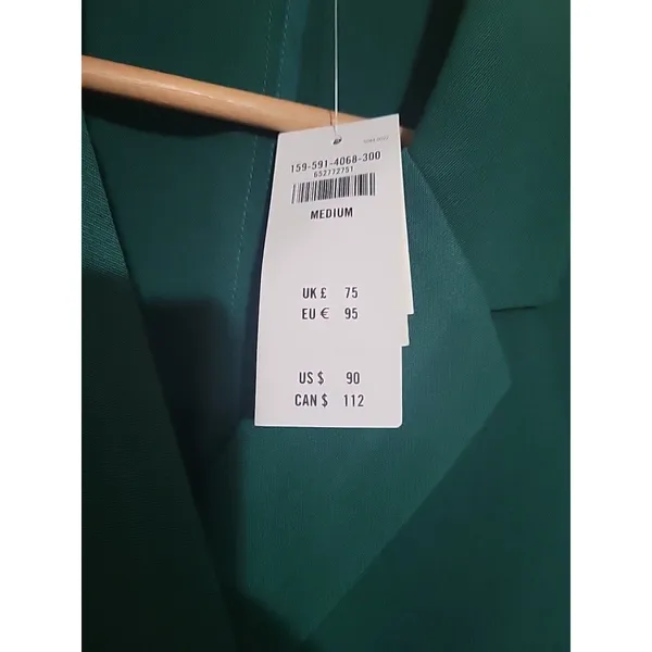 Abercrombie & Fitch Teal Mini Blazer Dress - Image 7