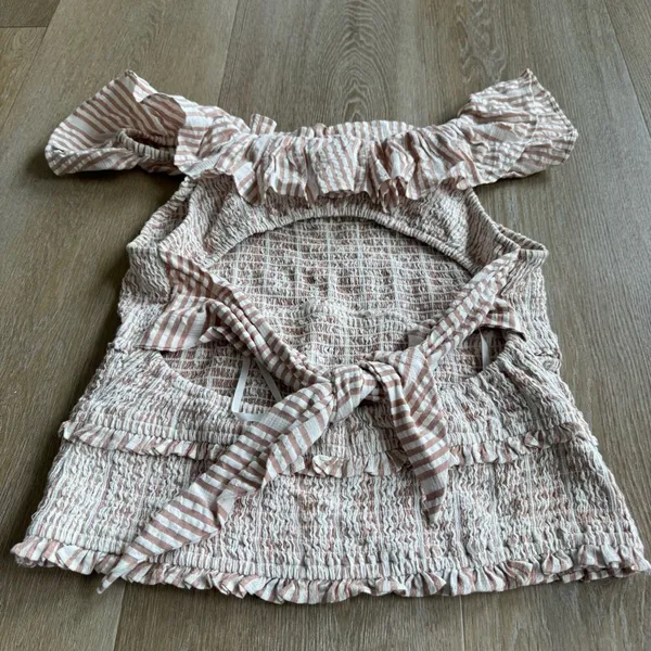 Anthropologie A+ Ruffle Smocked Blouse - Image 8