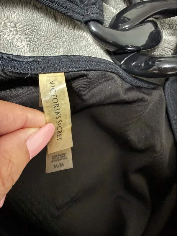 Victoria's Secret Black One Shoulder Cutout One Piece Swimsuit - Image 3