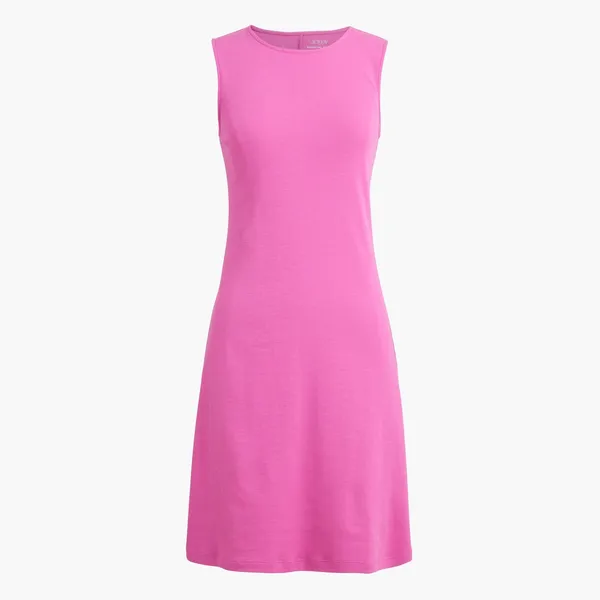 J.Crew Essential Knit Tank Dress Minimalist Casual Sleeveless Cotton Pink S NWT - Image 3