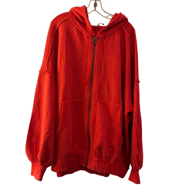 FREE PEOPLE Lucky Zip Up Slouchy Hoodie Jacket Size M New w/o Tag MSRP $148 SOO - Image 7