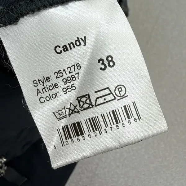 Rafaello Rossi Candy Pants Womens Size 38 M Dark Grey Elastic Waist Zipper 32x29 - Image 8