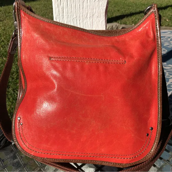 The Sak Orange Genuine Leather Purse Boho - Image 3