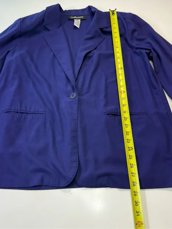 Sag Harbor Cobalt Blue Single-Button Blazer Size 18W - Image 3