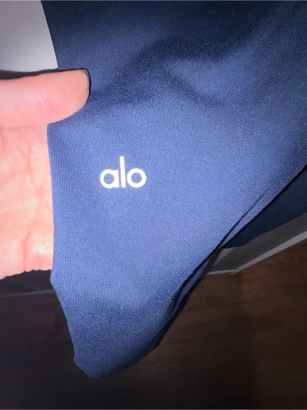 Alo Yoga Airbrushed Winter Warm Navy High-Waist Leggings - Image 7