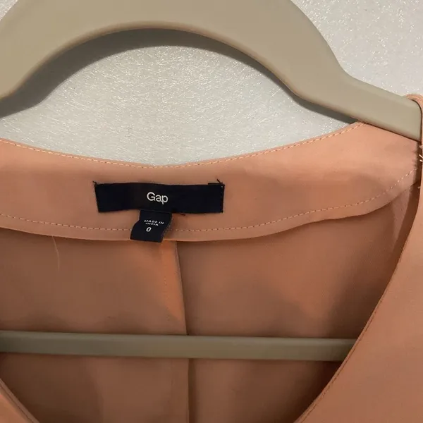 Gap Women Dress Sleeveless Colorblock Peach Black Size 0 - Image 5