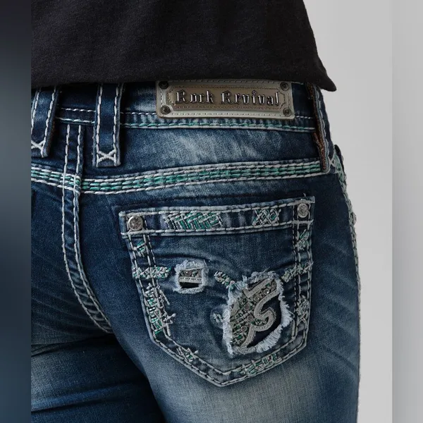 Rock Revival Nancy Straight Stretch Jean - Image 4