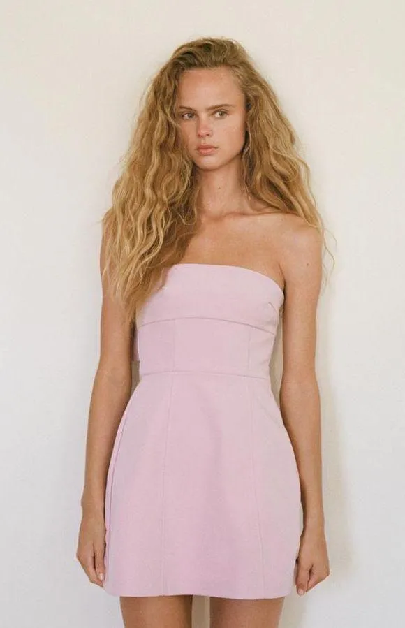 ZARA dress pink sleeveless mini bow wedding coctail party night out - Image 11