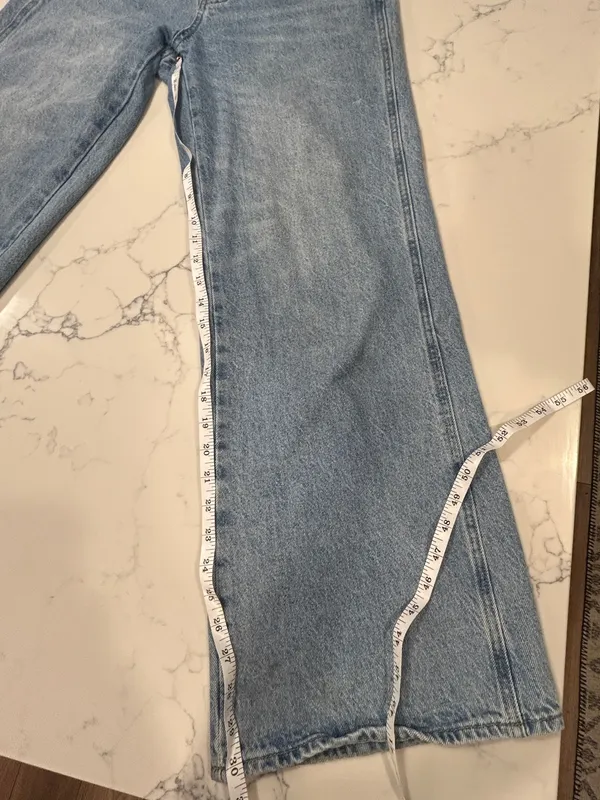 PAC SUN Low-Rise Wide-Leg Women's Jeans - Light Blue size 27 - Image 3