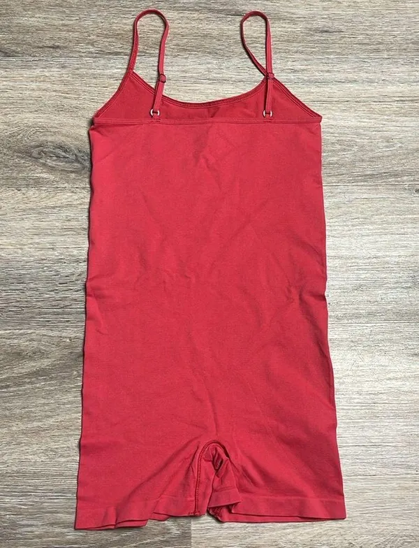Free People Cherry Red Boy-short Bodysuit - Image 7