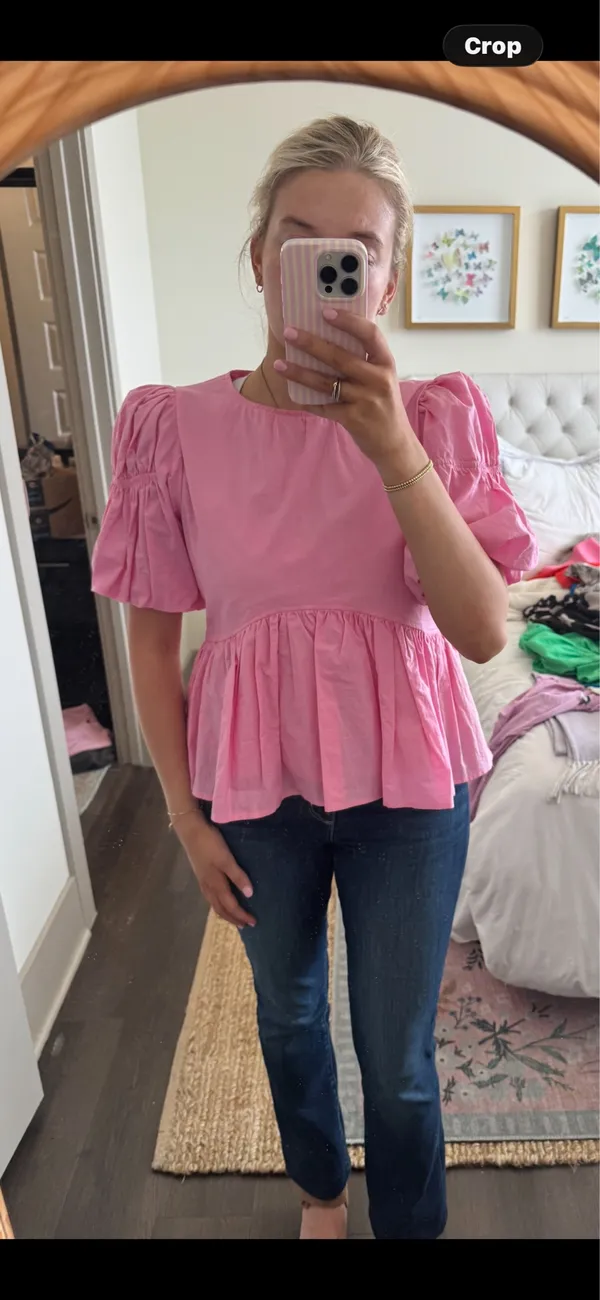 Pink Babydoll Blouse - Image 2