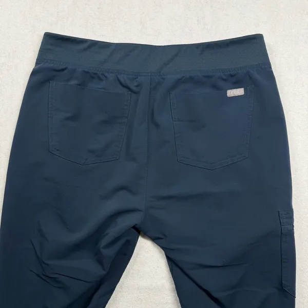 FIGS Zamora Jogger Scrub Pants Women’s Medium Navy Blue Technical Collection - Image 3