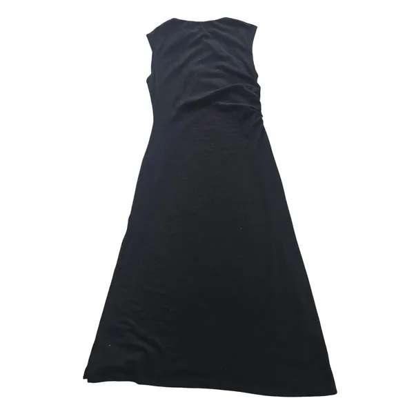 ASTR The Label NWT -747 Drape Sleeveless Midi Dress‎ Black Ruched Womens Large - Image 5