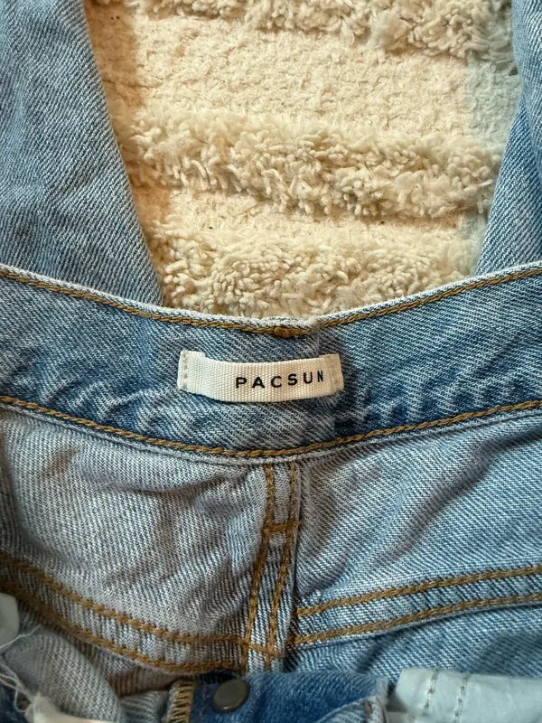 PACSUN HIGH RISE STRAIGHT BLUE JEAN - Image 4