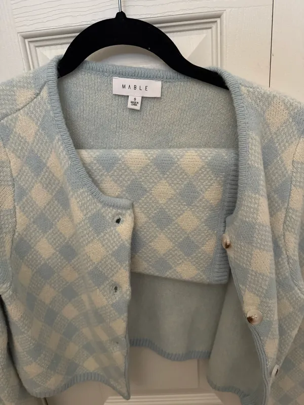 2 piece sweater set Blue - Image 7