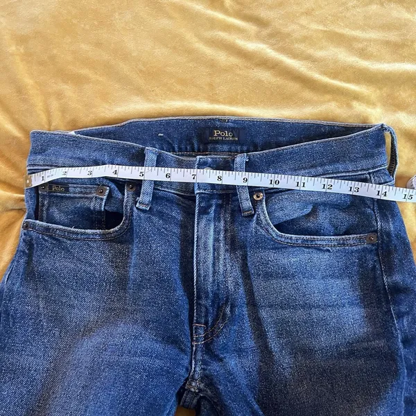 Polo Ralph Lauren Jeans Adult 26 Thompson Skinny Dark Wash Denim Women A16 Cuff - Image 10