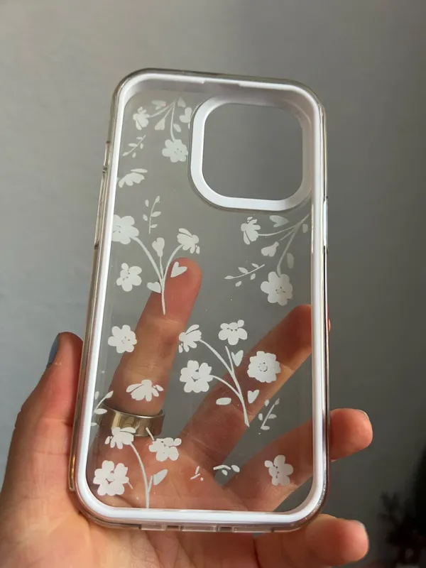 Floral iPhone 13 Pro case Green - Image 2