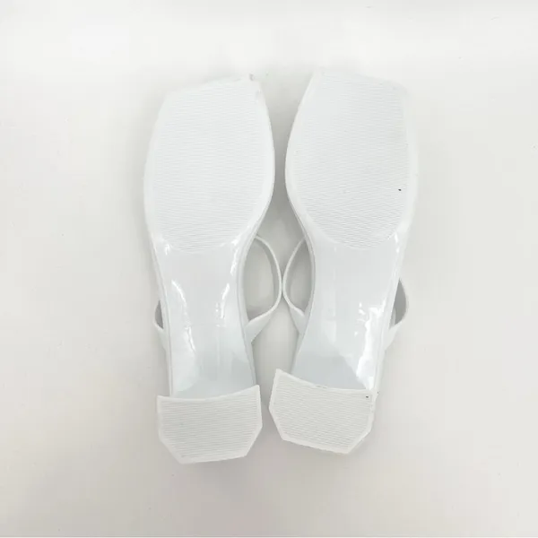 Jeffrey Campbell Jamm-3 Jelly Strappy Sandals Women's Size 9‎ White Y2K - Image 6