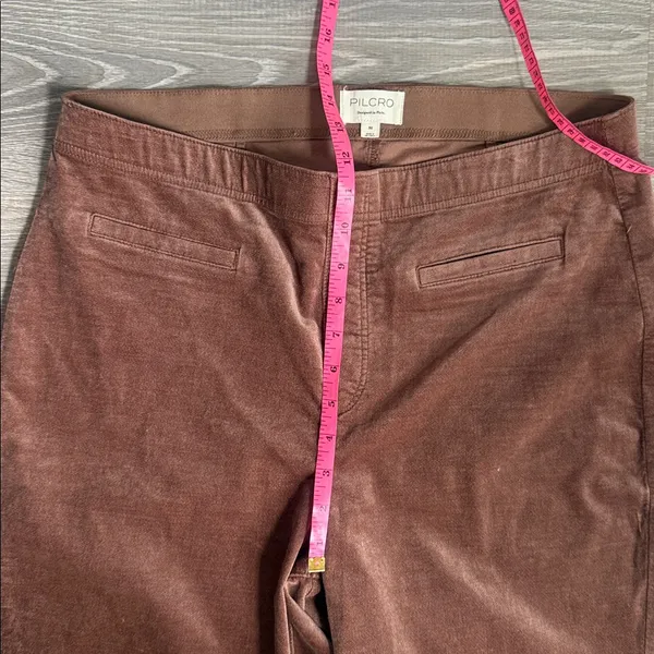 Anthropologie Pilcro Pull-On Mid-Rise Velvet Retro Flare Pants 32 - Image 8