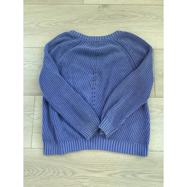 Marine Layer Sweater Womens Small Purple Crop Cardigan V Neck Knit Pullover - Image 3