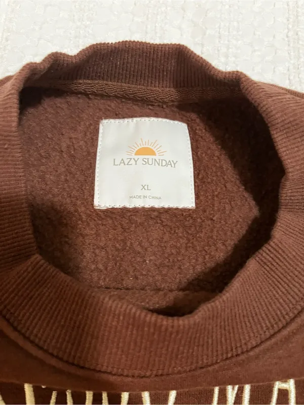 Espresso Martini Cocktail Club Brown Graphic Crewneck Sweatshirt by Lazy Sundays - Image 4