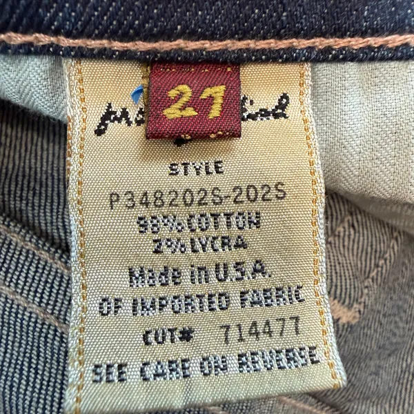 7 For All Mankind 7FAMK Dojo Crop Jeans Medium Wash Size 27 - Image 7